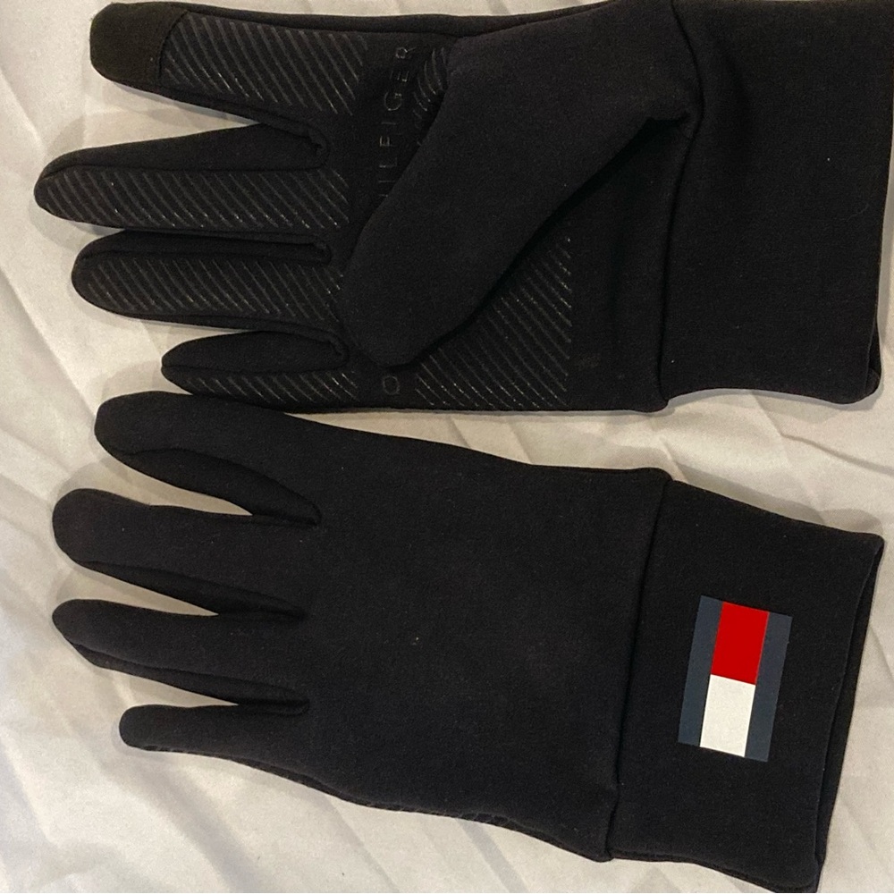 Tommy Hilfiger Black Full-Fingered Gloves